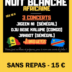 Nuit blanche 2026 - Sans repas